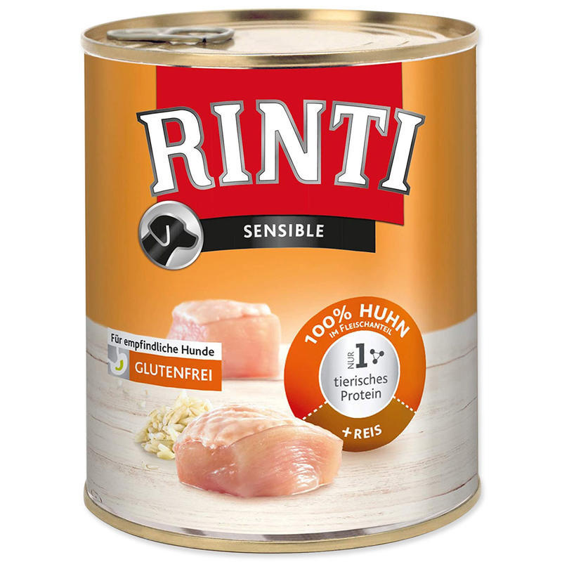 Konzerva RINTI Sensible kuře + rýže 700g