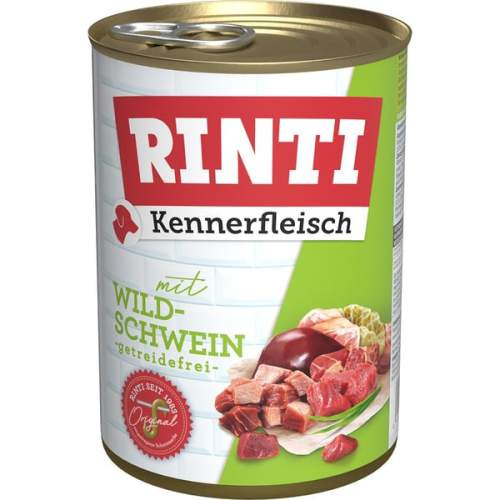 Konzerva RINTI Kennerfleisch divočák 400 g 1ks