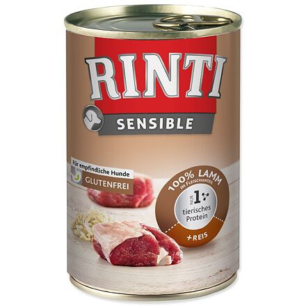Konzerva RINTI Sensible jehně + rýže 400 g