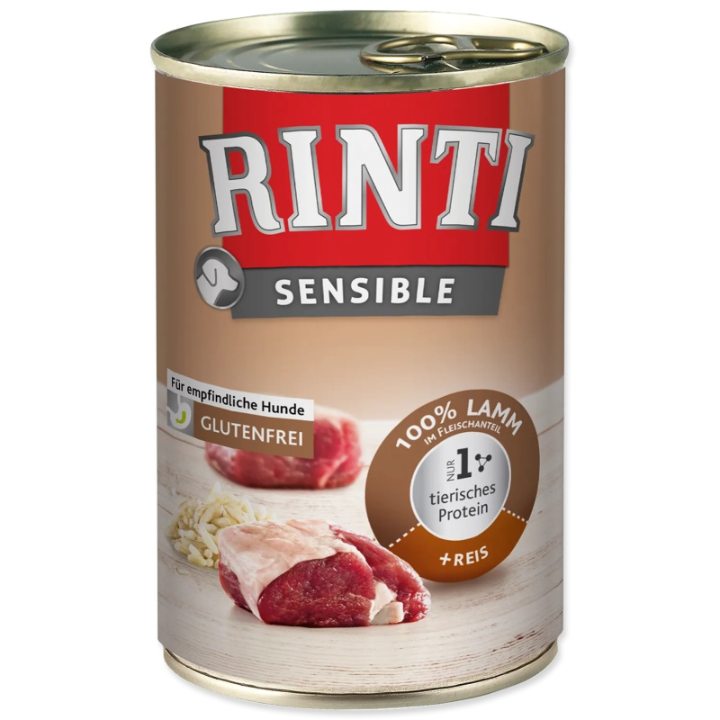Konzerva RINTI Sensible jehně + rýže 400 g