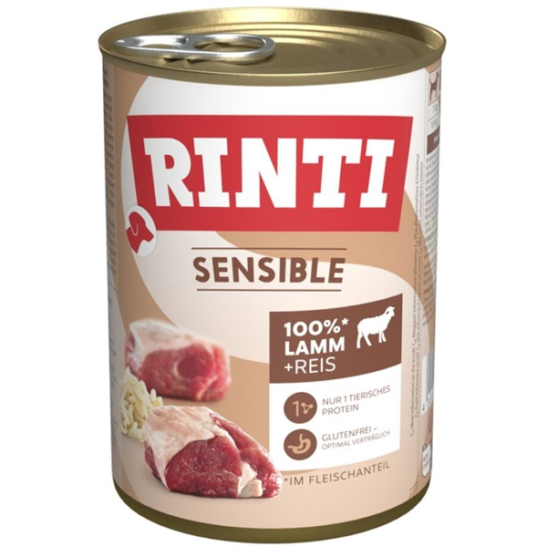 Konzerva RINTI Sensible jehně + rýže 400 g