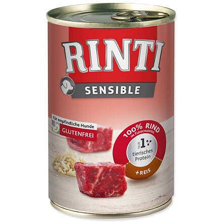 Konzerva RINTI Sensible hovězí + rýže 400 g