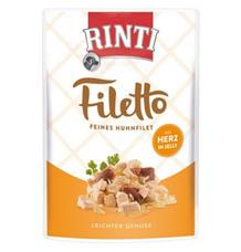 Rinti Dog Filetto kapsa kuře+kuřecí srdce v želé 100 g