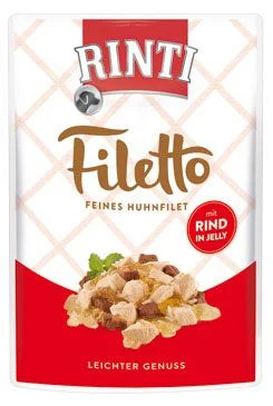 Rinti Dog Filetto kapsa kuře+hovězí v želé 100 g