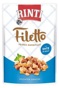 Kapsička RINTI Filetto kuře + kachna v želé 100 g