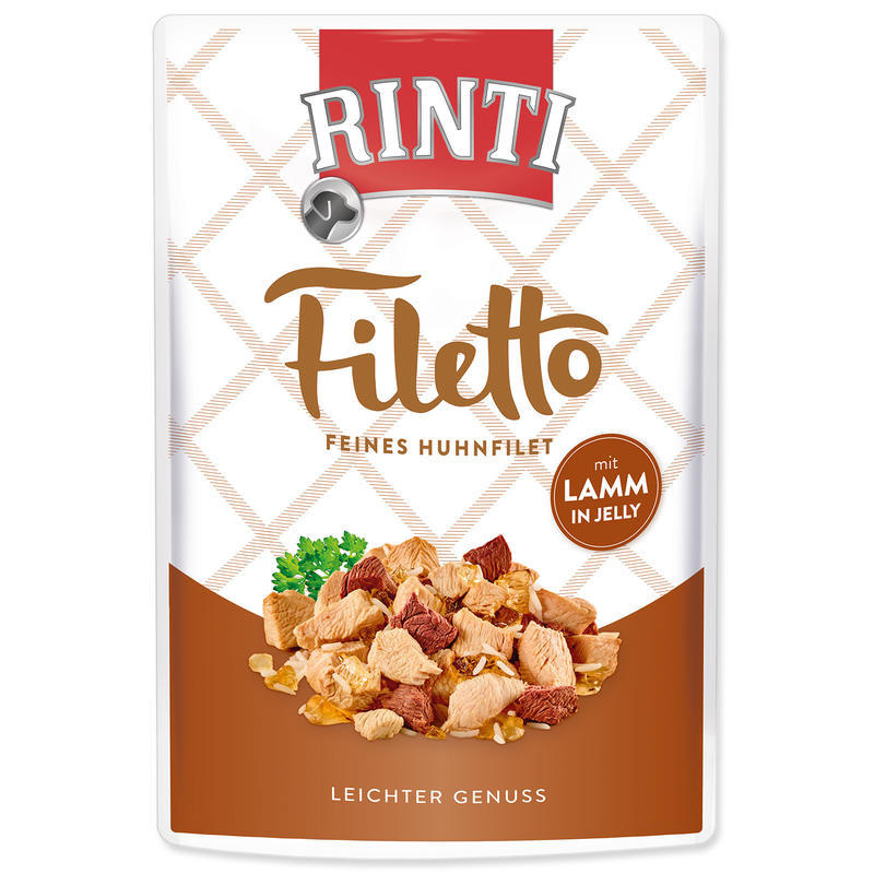 Rinti Dog Filetto kapsa kuře+jehně v želé 100 g