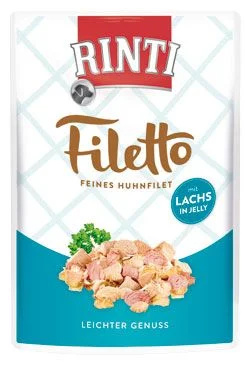 Rinti Dog Filetto kapsa kuře+losos v želé 100 g