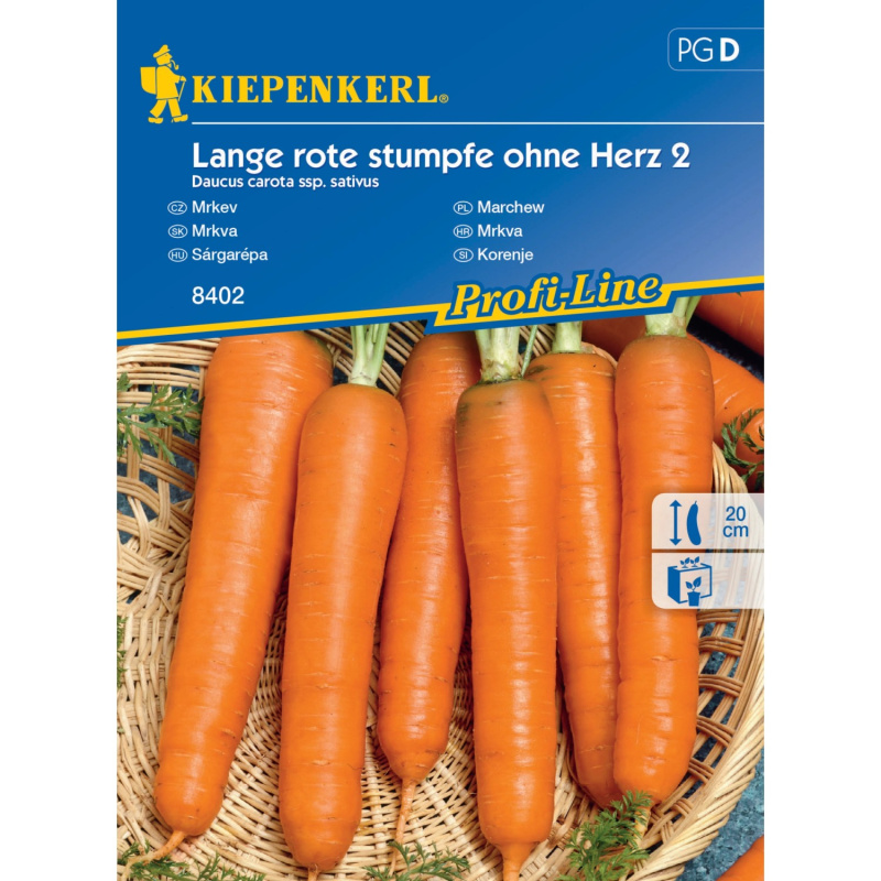 KIEPENKERL Mrkev (Daucus carota ssp. sativus) dlouhé červené, bez srdce