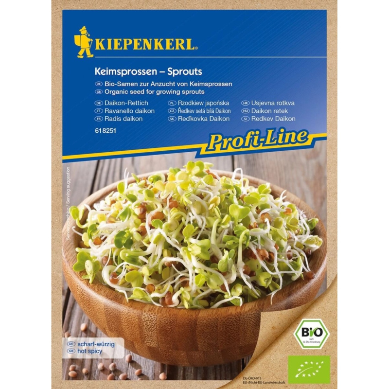 Kiepenkerl Klíčky BIO Ředkev setá bílá Daikon