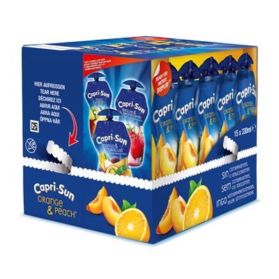 Capri-Sun Orange/pomeranč & Peach/broskev 15 x 330 ml