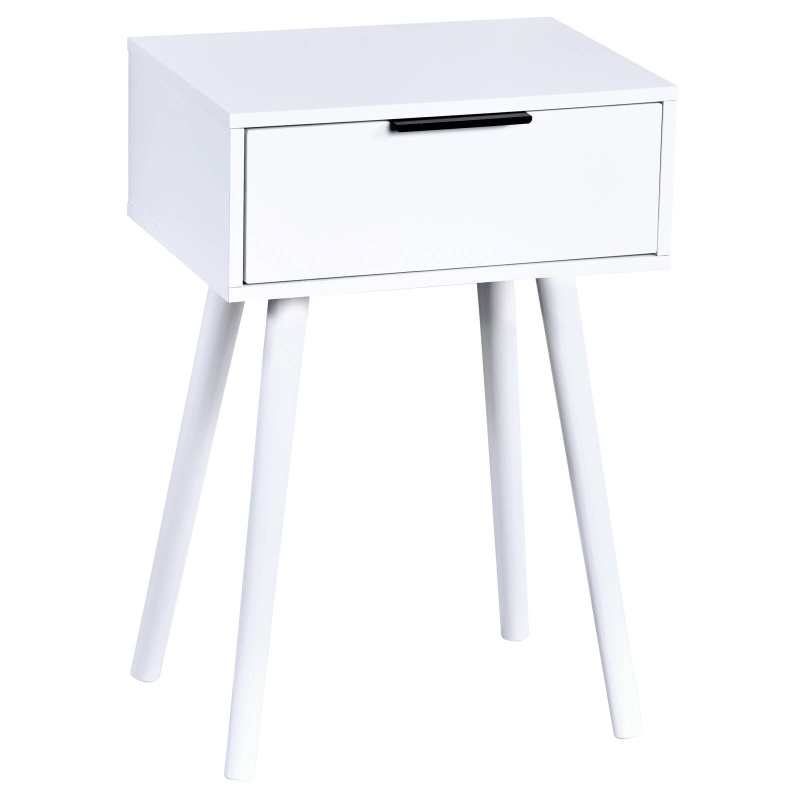 Kesper Noční stolek se zásuvkou, borovice, 40 x 30 x 59 cm bílá
