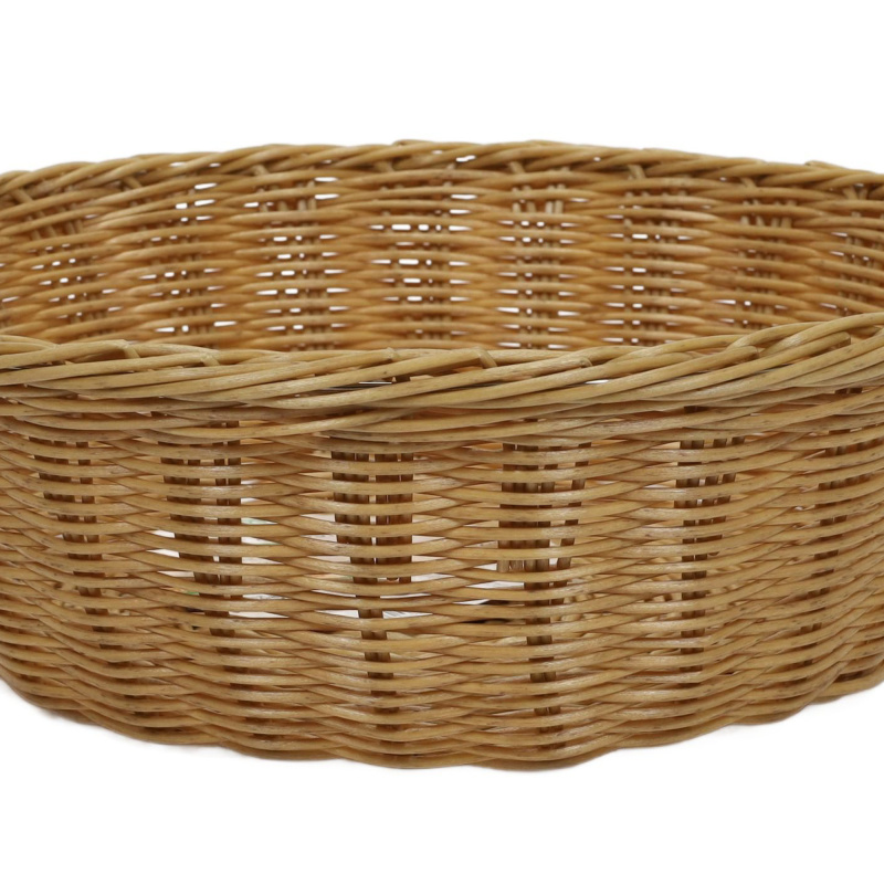 Kulatý košík na pečivo, ovoce s držadly Ø 36 cm, Kesper hnědý