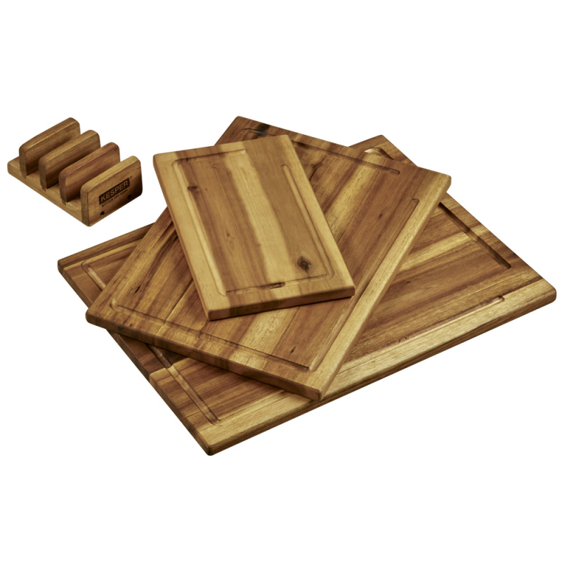 Kesper Sada 3 prkének s držákem, akátové dřevo hnědý