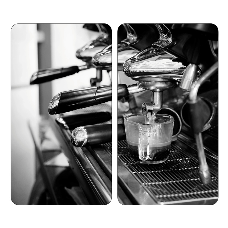 Kesper Skleněné kuchyňské desky s protiskluzovými nožičkami, ESPRESSO šedá