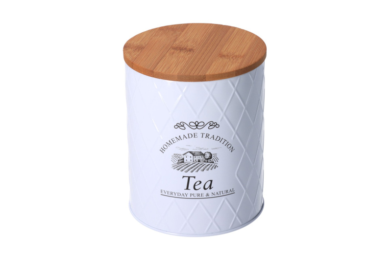 Kesper Plechová dóza s bambusovým víkem - Tea