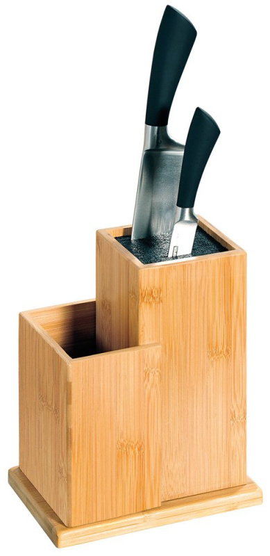 Kesper Kuchyňský blok pro nože z bambusu, 18,5x12,7x 24 cm béžový