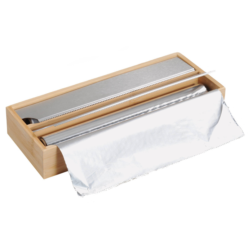Kesper Dávkovač na potravinovou fólii, dvě přihrádky, bambus, 35 x 13 cm béžová