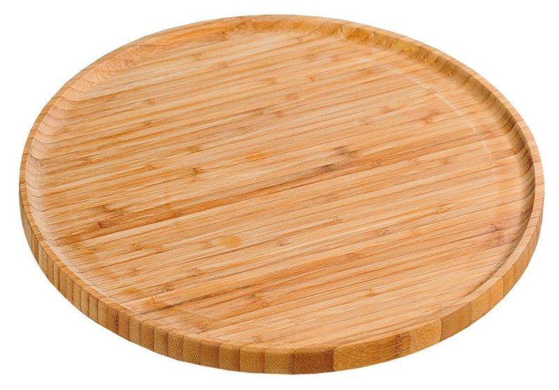 Kesper Pizza talíř, bambus servírovací deska béžová