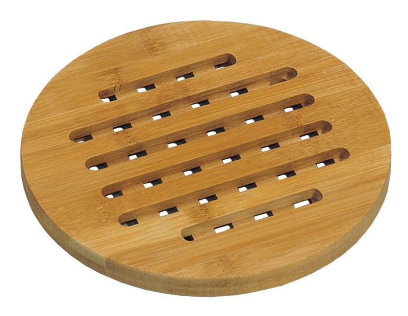 Stojan na teplá jídla, 19 cm, bambus, KESPER hnědý