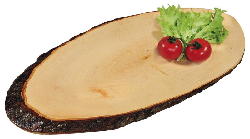 Dekorativní velká olše servírovací deska, kuchyňská deska, nádobí, kuchyňské doplňky, 35 cm, Kesper béžová