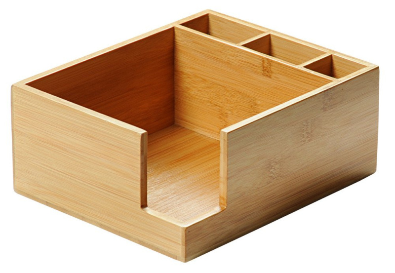 Kesper Box na ubrousky a příbory, bambus 21,5x18 cm béžová