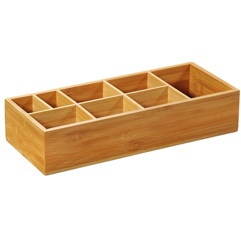 KESPER Víceúčelový skladovací box bambusový 15 x 36 x 7,5 cm