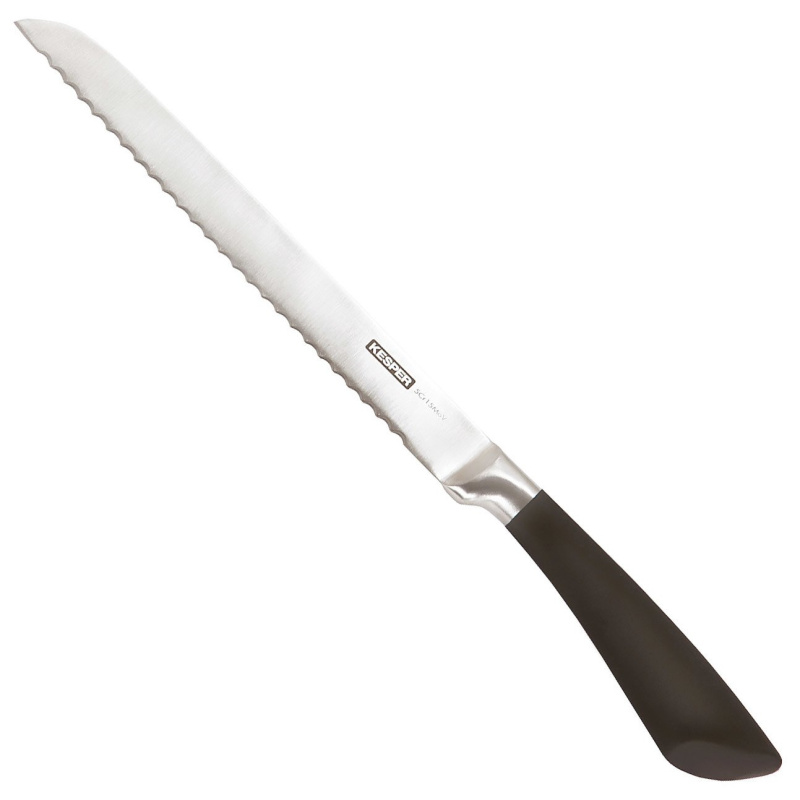 Nůž na chléb, nerezová ocel, 20 cm, KESPER stříbrná