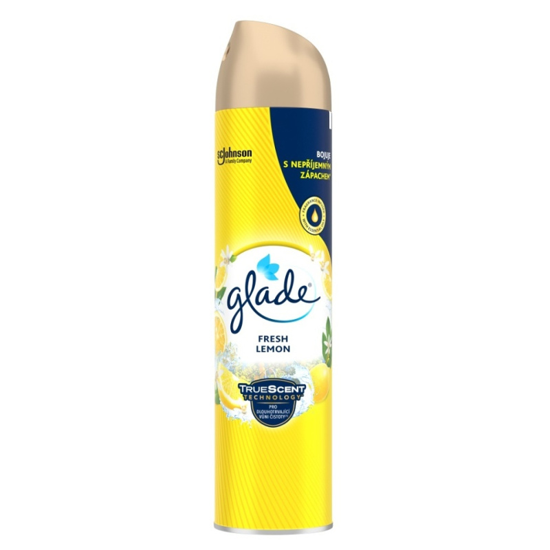 Osvěžovač vzduchu Glade aerosol - Fresh Lemon, 300 ml