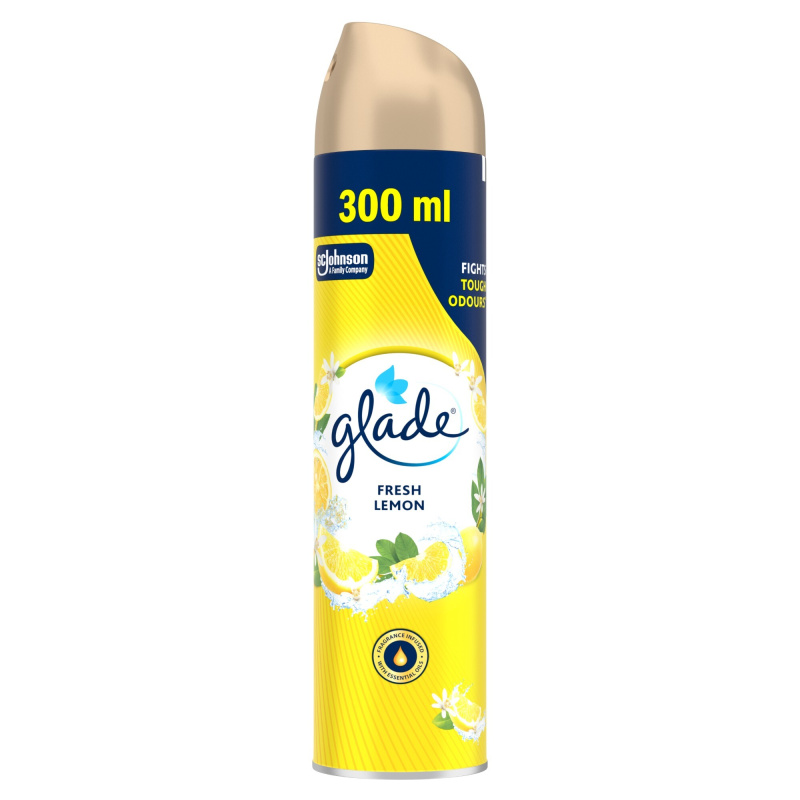 Osvěžovač vzduchu Glade aerosol - Fresh Lemon, 300 ml