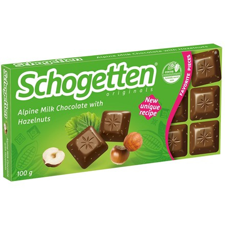 Schogetten Čokoláda mléčná s lískovými oříšky