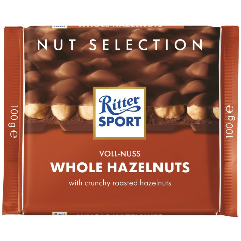 Ritter Sport Mléčná čokoláda s celými ořechy