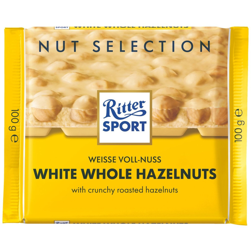 Ritter Sport Bílá čokoláda s celými ořechy