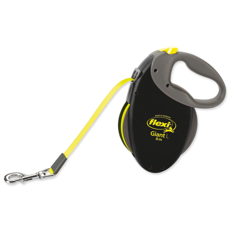 Vodítko FLEXI Giant  Pásek neon L - 8m/ 50 kg