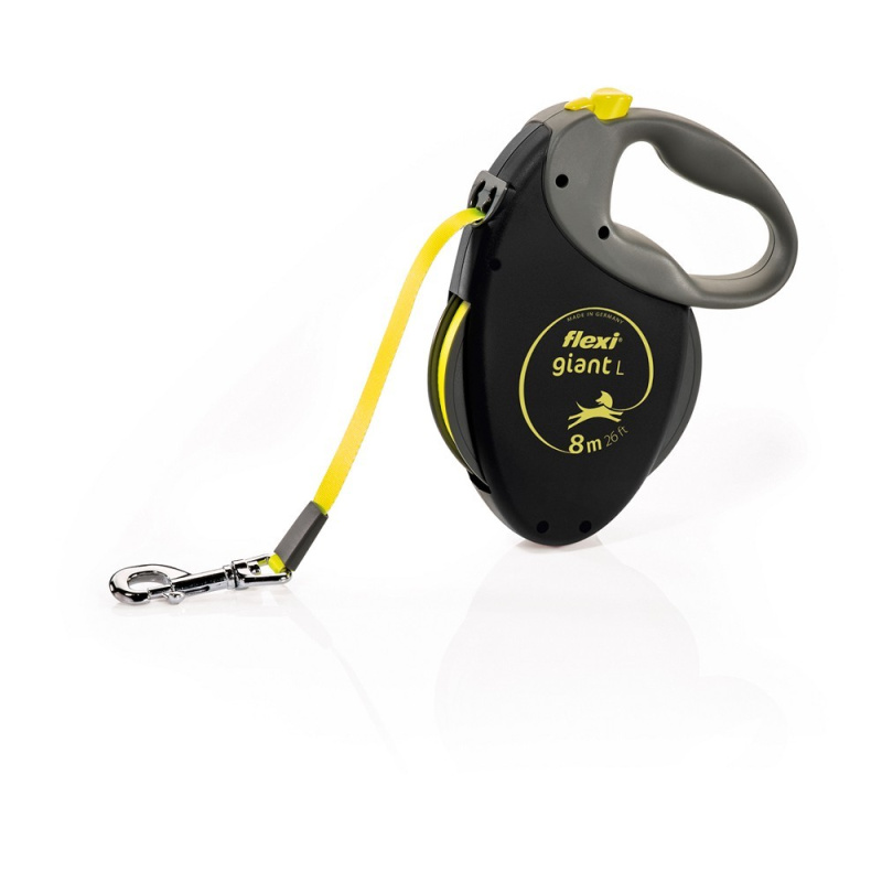 Vodítko FLEXI Giant  Pásek neon L - 8m/ 50 kg