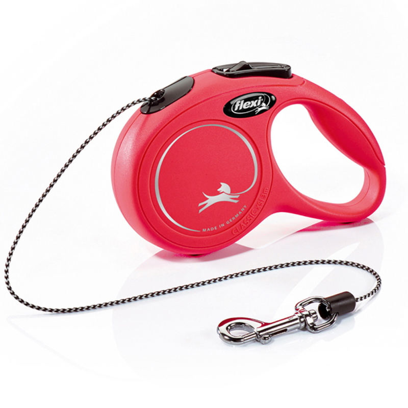 Vodítko FLEXI Classic NEW lanko 3 m/ 8 kg červená