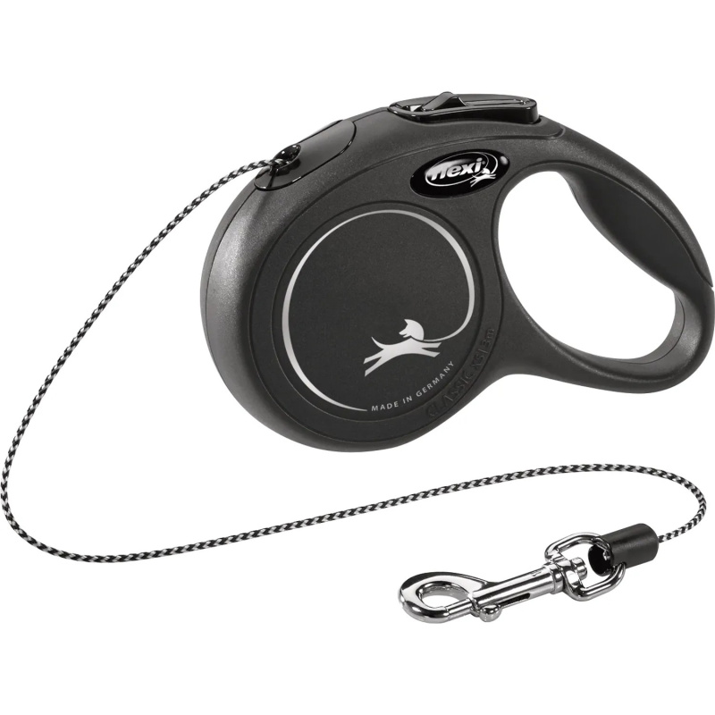 Vodítko FLEXI Classic NEW lanko 3 m/ 8 kg černá
