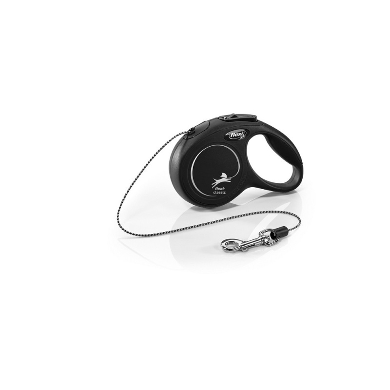 Vodítko FLEXI Classic NEW lanko 3 m/ 8 kg černá