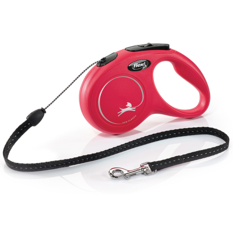 Vodítko FLEXI Classic NEW lanko 5 m/ 12 kg červená
