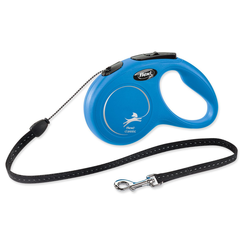 Vodítko FLEXI Classic NEW lanko 5 m/ 12 kg modrá