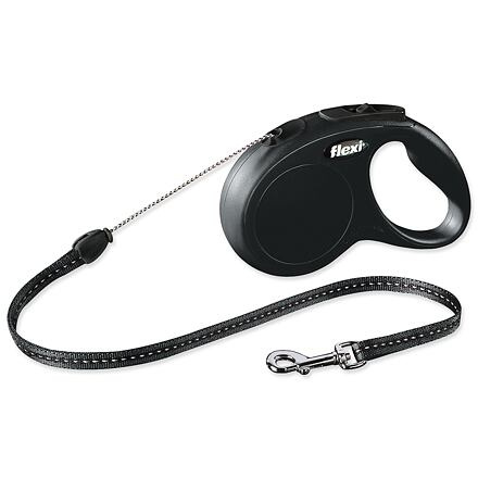 Vodítko FLEXI Classic NEW lanko 5 m/ 12 kg černá