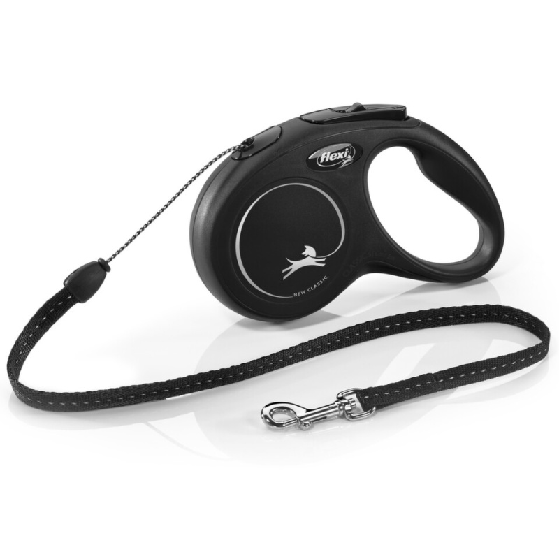Vodítko FLEXI Classic NEW lanko 5 m/ 12 kg černá