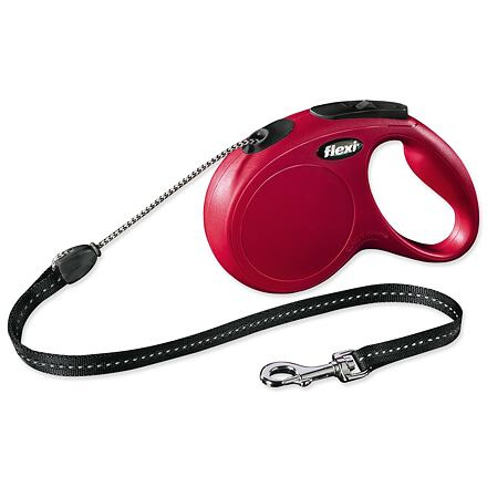 Vodítko FLEXI Classic NEW lanko 5 m/ 20 kg červená