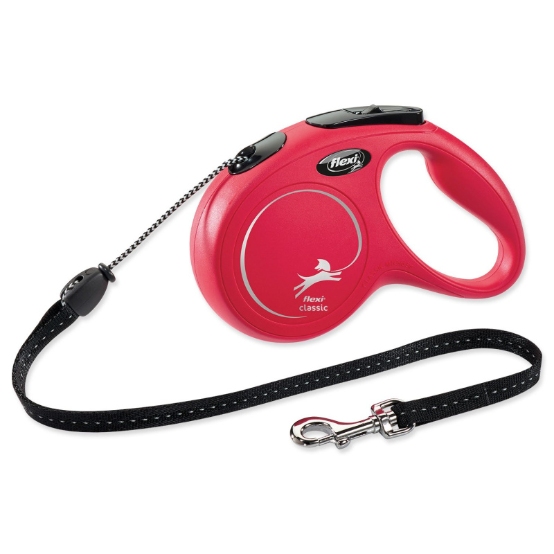 Vodítko FLEXI Classic NEW lanko 5 m/ 20 kg červená