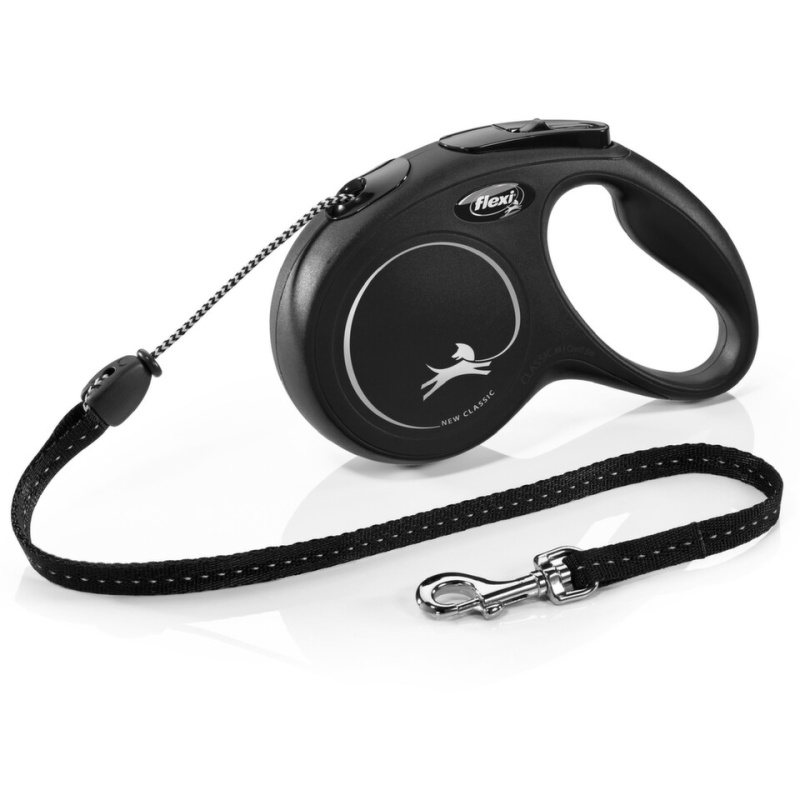Vodítko FLEXI Classic NEW lanko 5 m/ 20 kg černá