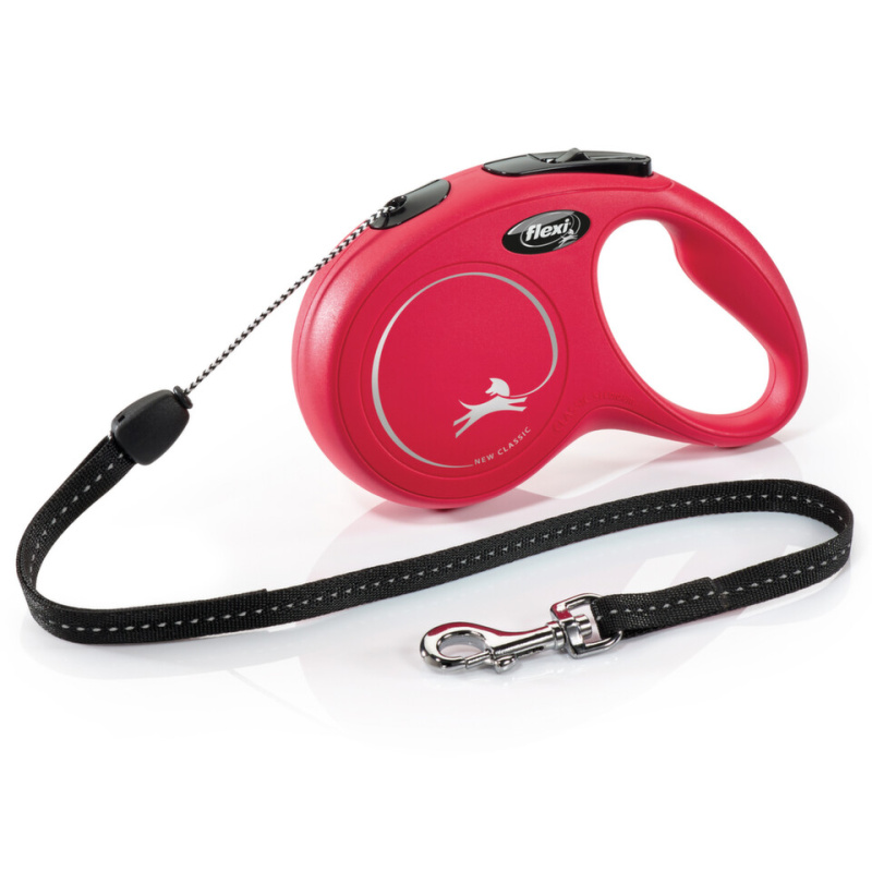 Vodítko FLEXI Classic NEW lanko 8 m/ 12 kg červená