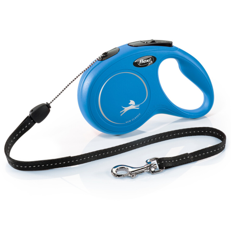 Vodítko FLEXI Classic NEW lanko 8 m/ 12 kg modrá