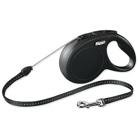 Vodítko FLEXI Classic NEW lanko 8 m/ 12 kg černá
