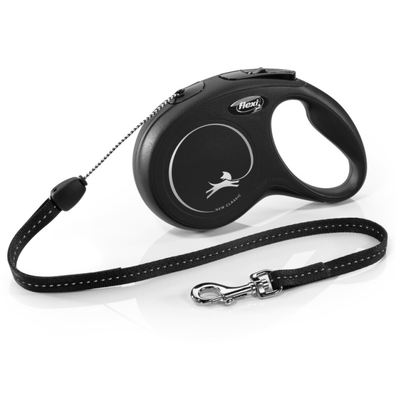Vodítko FLEXI Classic NEW lanko 8 m/ 12 kg černá