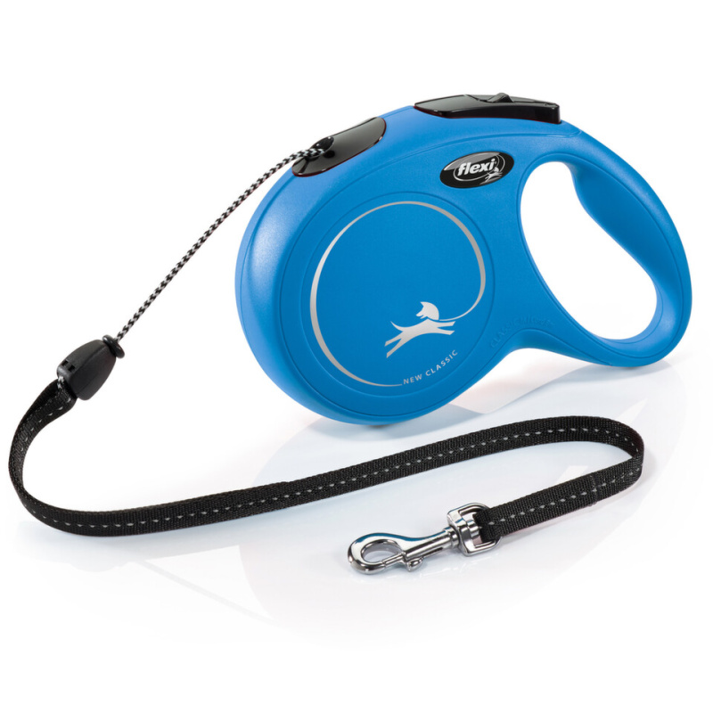 Vodítko FLEXI Classic NEW lanko 8 m/ 20 kg modrá