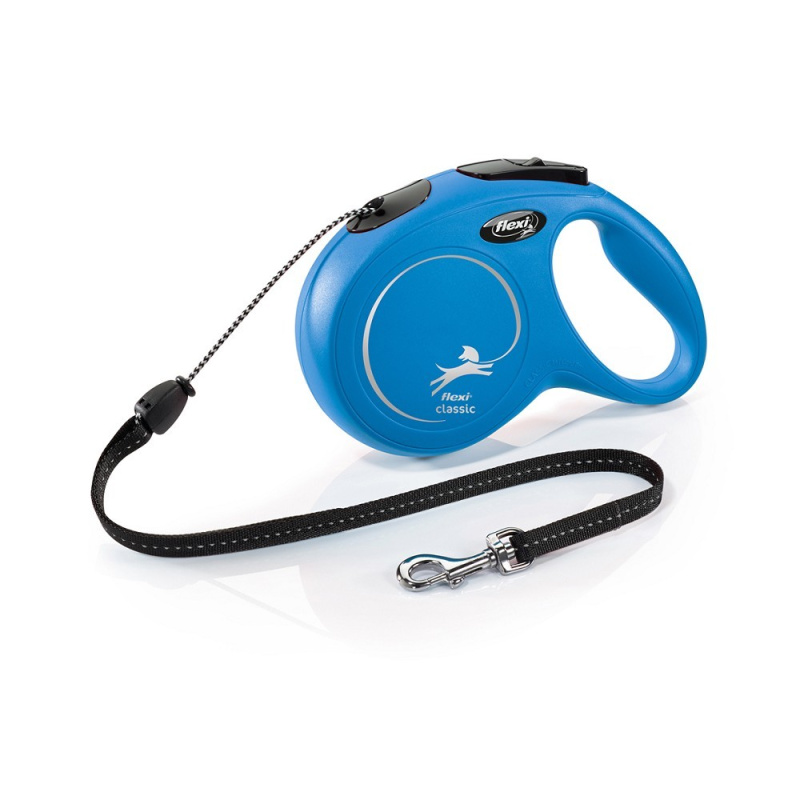 Vodítko FLEXI Classic NEW lanko 8 m/ 20 kg modrá